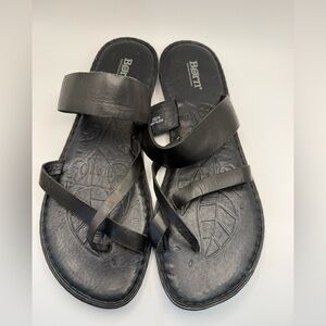 Born black leather  Sandals